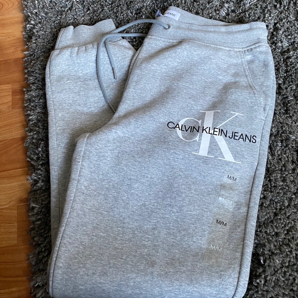 Calvin Klein Jeans Light Gray Joggers